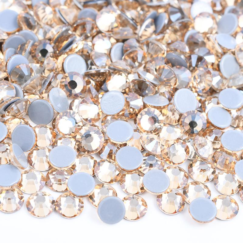 Kristallglas Flachboden Hot Drill Bekleidungszubehör Schmuckzubehör Aufkleber Strass Diy Zubehör Klebe Hot Drill Imitation Österreichischer