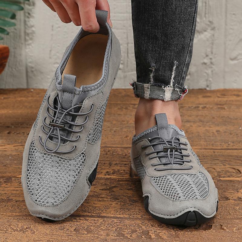 Fashion Man Sneaker Lightweight Mesh Handmade Loafers Luxury Sports Flat Bottom Driving Shoes Outdoor Mocasin Shoes Zapatos De Hombre
