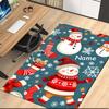 Custom Name Christmas Snowman Printed Carpet, for Office Chair Living Room Bedroom Kitchen Room Decor Gifts.