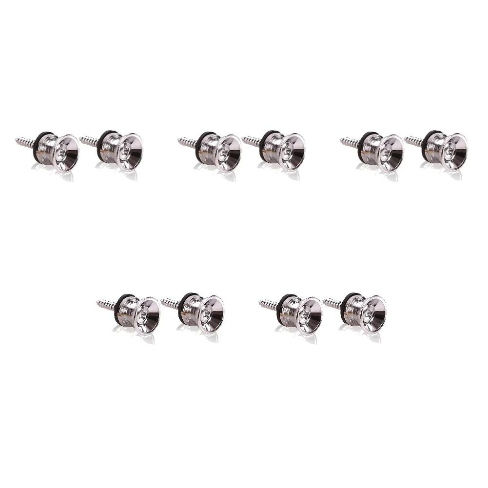Guitar Strap Lock Metal Guitar Pegs for Guitar Bass Acoustic Guitar Ukulele Electric Guitar Strap Locks Strap Button Lock Pins