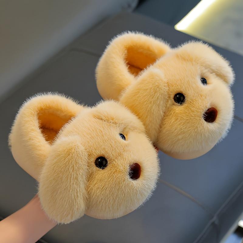Children's Slippers for Boys, Winter Cartoon Cute Non-Slip Indoor Soft-Soled Baby Slippers