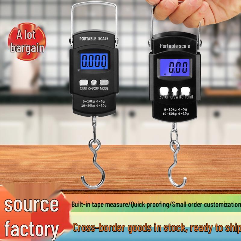 High-Precision Portable Handheld Electronic Weighing Scale: Gram, Spring & Luggage Hanging Scale