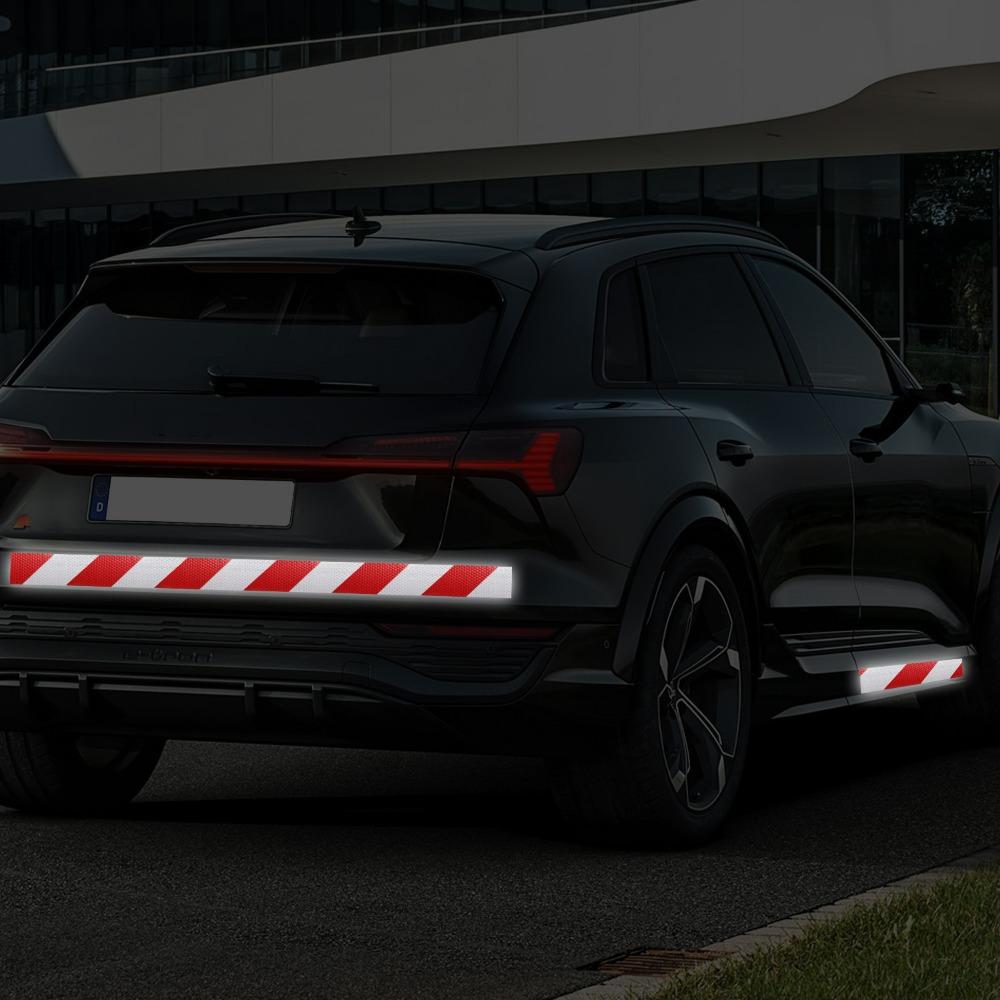 5cm*3m Reflective Tape Roll Car Warning Sticker Self Adhesive High Visibility Safety Decal for Truck Trailer Motorcycle Bicycle