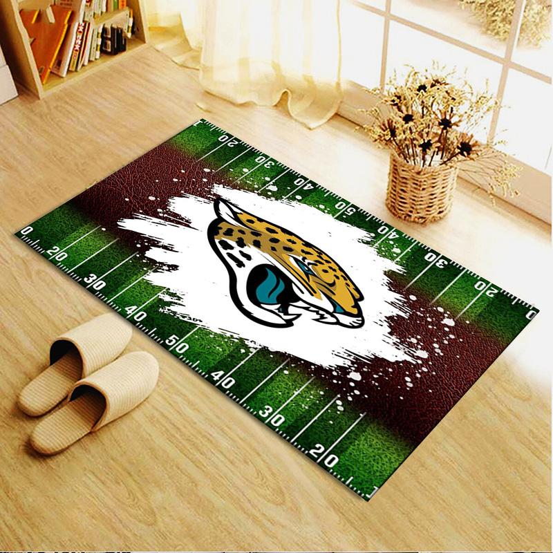 Tappeto Jacksonville Jaguars per Soggiorno Camera da Letto Casa Decorazione Divano, Tappetino Antiscivolo per Giochi Bambini