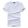 Tide Men's Henley V-Neck Solid Color Short Sleeve T-shirt