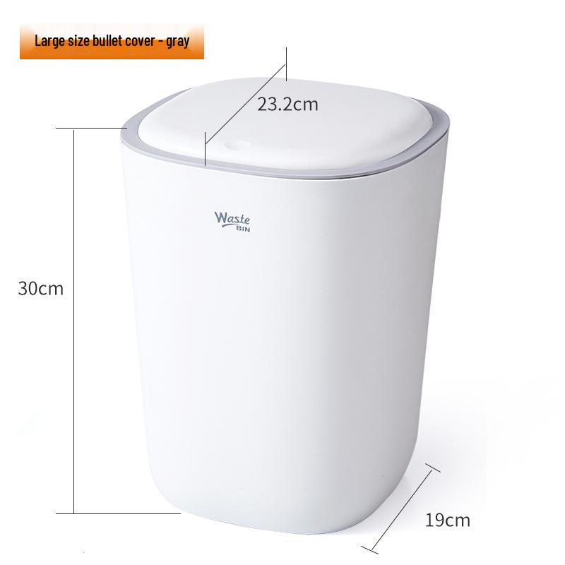 Press-Type Large Capacity Trash Can for Home - Bedroom, Living Room, Kitchen, Bathroom