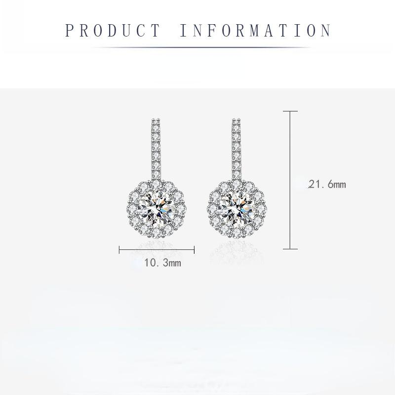 Sace Gems Classic Copper Alloy Zircon Earrings Ladies Jewelry Wedding Promise Party Gift