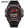 Sanda Men's Multifunctional Luminous Spider Design Sport Watch