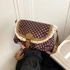 Französische Retro-Punkt-Damen-Schultertaschen Süße Spitze Damen Klappen-Crossbody-Tasche Geldbörse Elegante Tragbare Damen Leichte Handtaschen