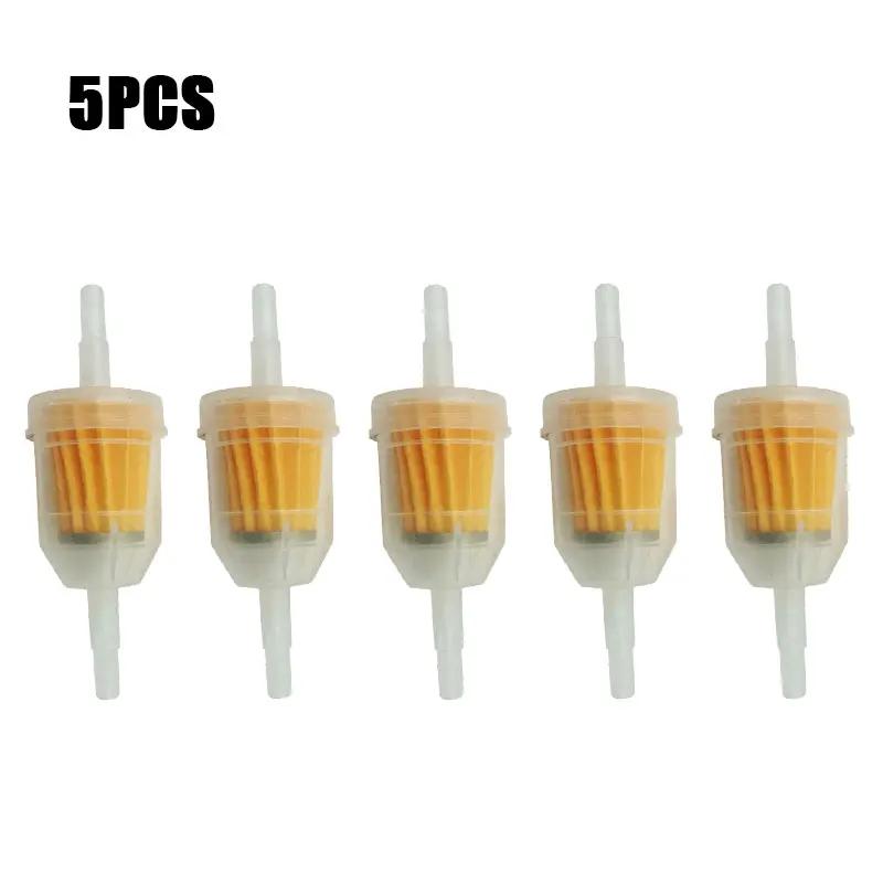 10/5Pcs Professional Motorcycle Oil Filter Inline Gas Fuel Filter Motorcycle Scooter Gasoline Filters Tool for Fuel Delivery