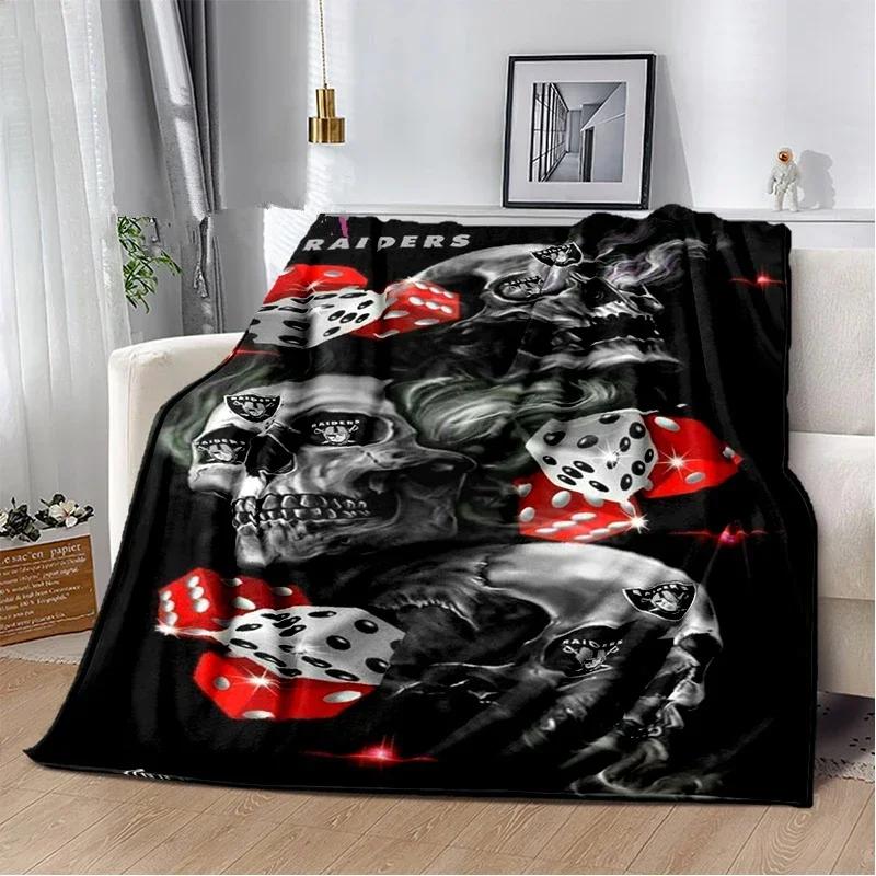 D Printed Skull Series Throw Blanket  Perfect for Sofa Bed Travel or as a Birthday Gift for Kids