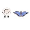 Durable Stainless Steel Golf Hat Cap Clip with Magnetic Ball Marker Accessory Butterfly