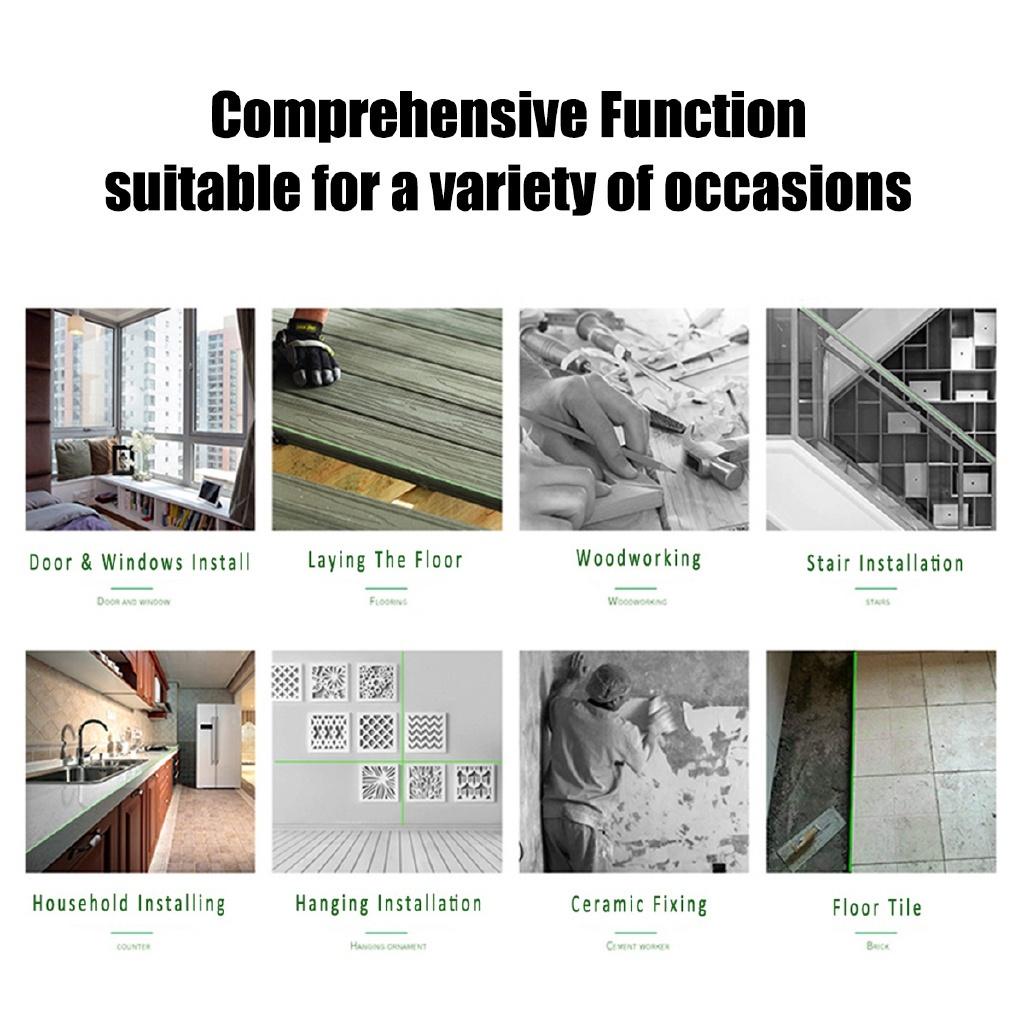 3D 12 Lines Laser Level Self-Leveling 360 Horizontal And Vertical Cross Super Powerful Green Laser Beam Line Measurement