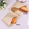 100Pcs Single/Double Opening Flat Greaseproof Brown Paper Bags Treat Bags for Cookies Snacks Sandwiches Popcorn