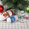 5pcs Christmas Handpainted Cute Wooden Matryoshka Dolls Russian Nesting Dolls Set Home