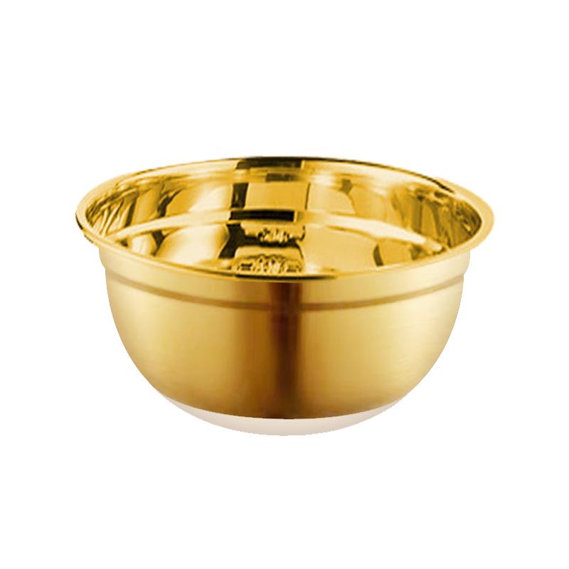Stainless Steel Mixing Bowl with Lid & Non-slip Silicone Base