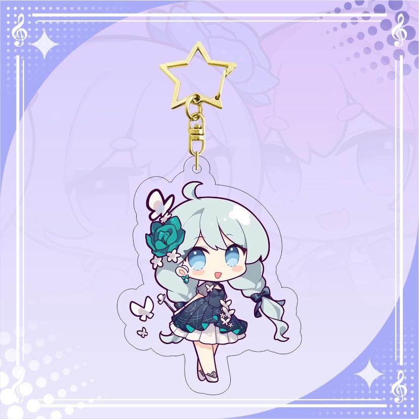 New Anime Figure Honkai: Star Rail Acrylic key chain pendant game double-sided star chain fans' gift Pendant Keyrings 6CM