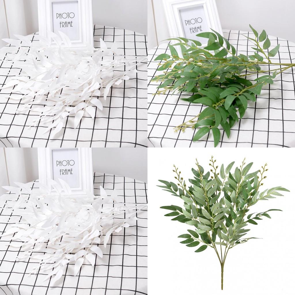 Indoor Wedding Decor Artificial Willow Leaves For Home And Party Use