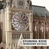 Cubic Fan 3D Puzzle Craft Kit, Notre Dame Cathedral, MC260h, No Glue or Tools Required