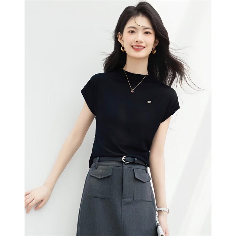 

Women s Solid Color Round Neck Sleeveless T-shirt L