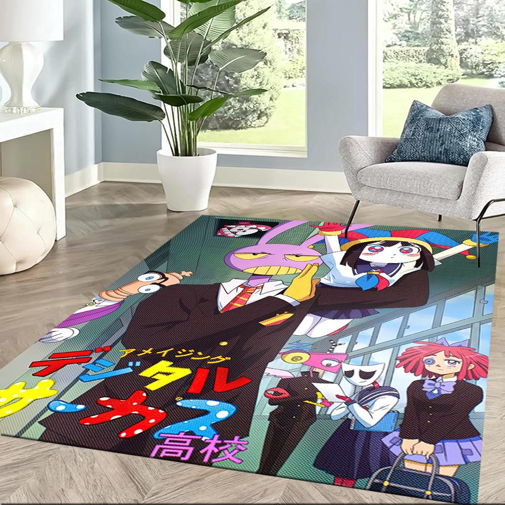 Digital Circus Carpet Design For Outdoor Dining Room Dormitory Living Rooms Antislip Carpet Anime Office Decor Best For Christmas