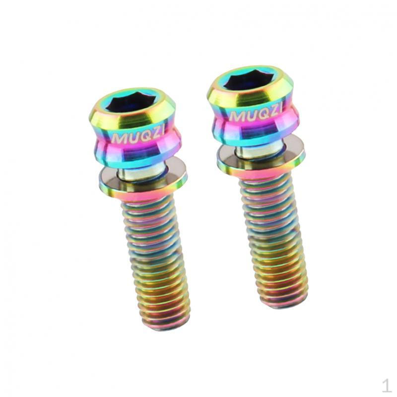 

Titanium Screws for Bike Handlebar , M6 Size, Ideal Road Biking M6 17_Multicolor