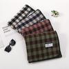 Retro Plaid Printed Pashmina Shawl Scarf For Woman Winter Warmer Scarves Korean Style Neckerchief Christmas Gift Muffler