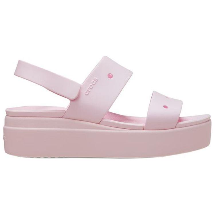 Crocs Brooklyn EVA Lightweight Open-Toe Beach Sandals Women Sandals Pink 210676-6ZW