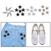 6pcs Rhinestone Star Patches Applique Patches Clothes Stick Sticker Badge