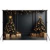 Christmas Tree Big Background For Photography Gold Ball Baby Shooting Props Home Gift Room Decoration Backdrop Studio Photobooth