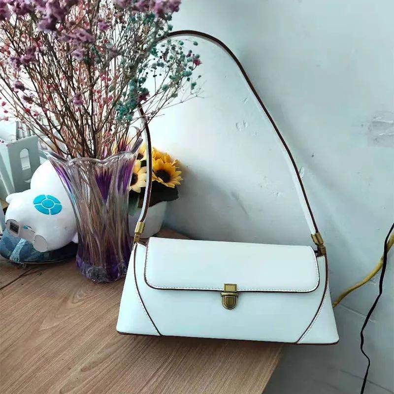 Fashion Solid Color Underarm Bags Pu Leather Shoulder Bags For Women Design Luxury Small Handbag Female Subaxillary Clutches