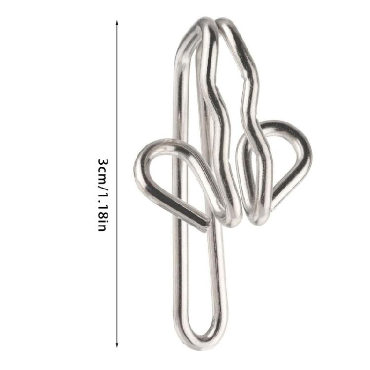 30pcs Sturdy Metal Drapery Hook High Performances Support Curtains Portable for Homemakers and Interior Designers