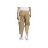 Adidas Originals Adicolor Solid Color Straight Leg Retro Spliced Mid Waist Drawstring Knit Sports Pants Women Bottoms Beige HK0486
