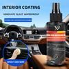 Car Interior Coating Spray Leather Plastic Rubber Renovate Waterproof Instant Refreshment Long-lasting Shine