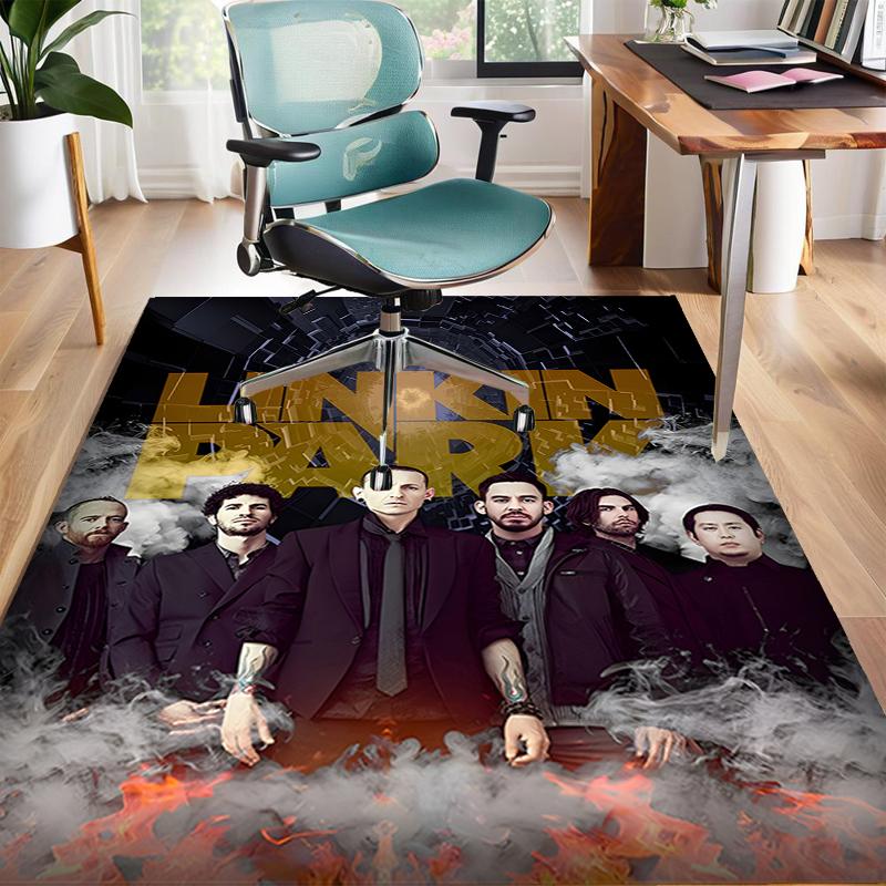 1pc Linkin Park2 Design Area Rug - Non-Slip, Soft & Cozy Floor Mat for Living Room, Bedroom, Office - Indoor/Outdoor Decorative Carpet