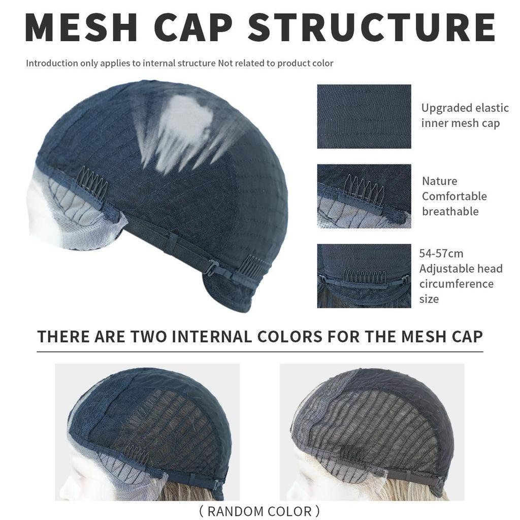 13x1 T-Part Lace Bob Perücke - Rooted Shadow Blonde Kurze Locken, Hitzebeständiges Kunsthaar mit natürlichem Look