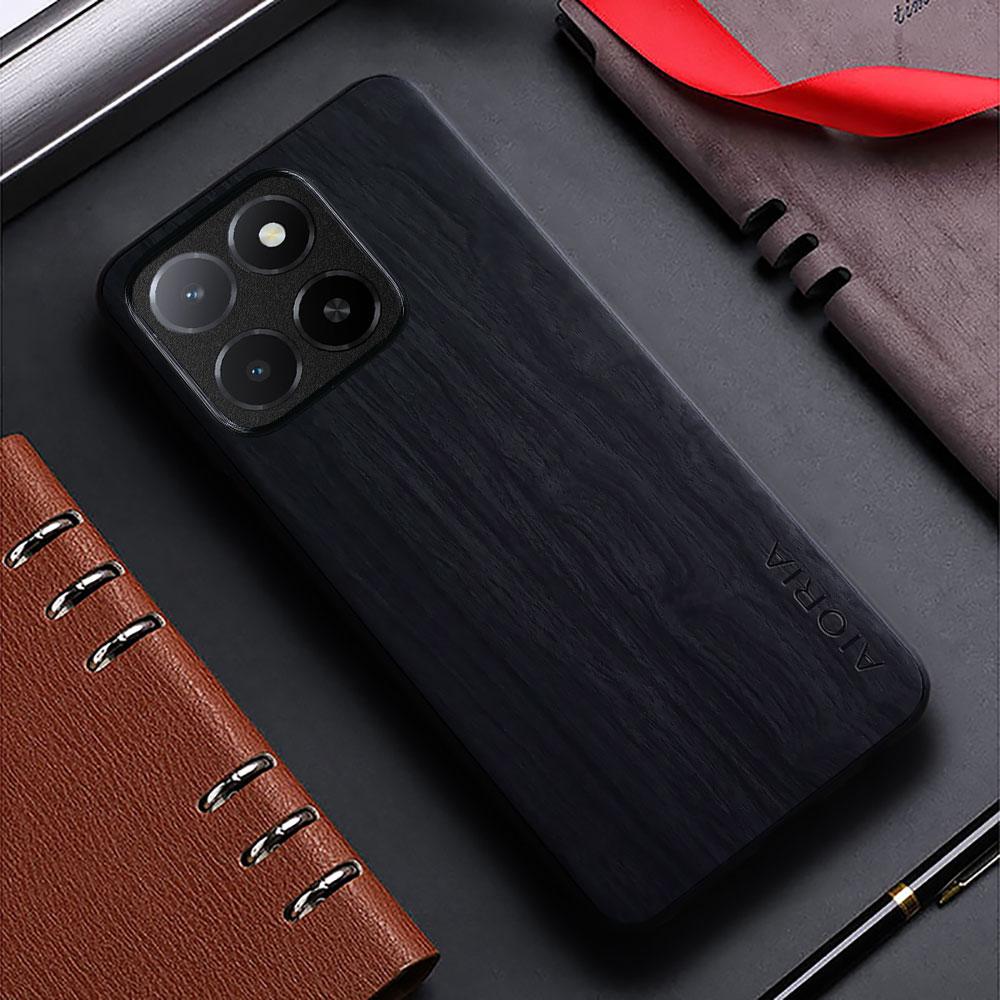 Hülle für Honor x8c x8b x8 x8a 4G 5G Hülle Bambus Holzmuster Leder Rückabdeckung für Honor x5b Plus Hülle
