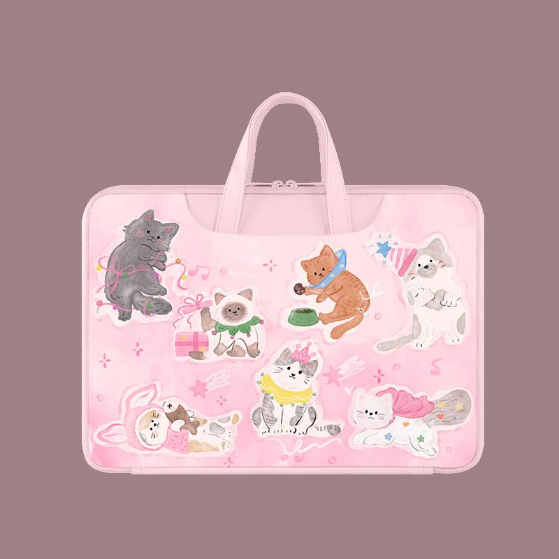 TS JYL laptop bag,Korean Plastic Laptop Case 15 Inch Notebook 13 Inch MacBook Colorful 15.6 inches розовый