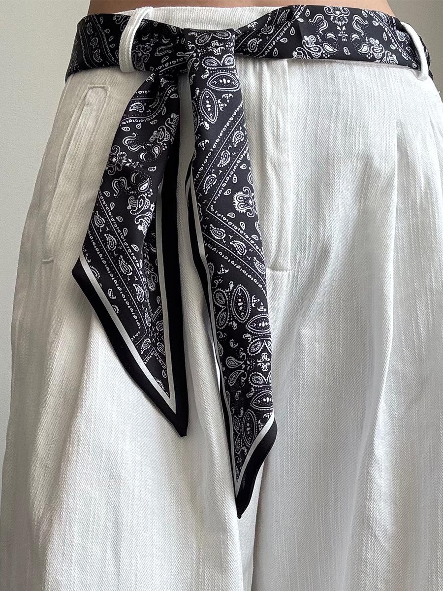 

Женский длинный шарф-пояс цвета кешью: 2025 Новый стиль аксессуар на талию и с завязками на шее для джинсов