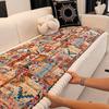 Bohemian Style Sofa Couch Mat Thick Anti Slip Sofa Cover Autumn Winter Soft Dust Protection Pad Window Seat Cushion Multi-purpose Universal Cover