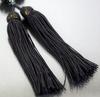 Fitpost Men's Black Onyx Prayer Beads, 12mm, 22 Beads, with Silk Tassel, A-101