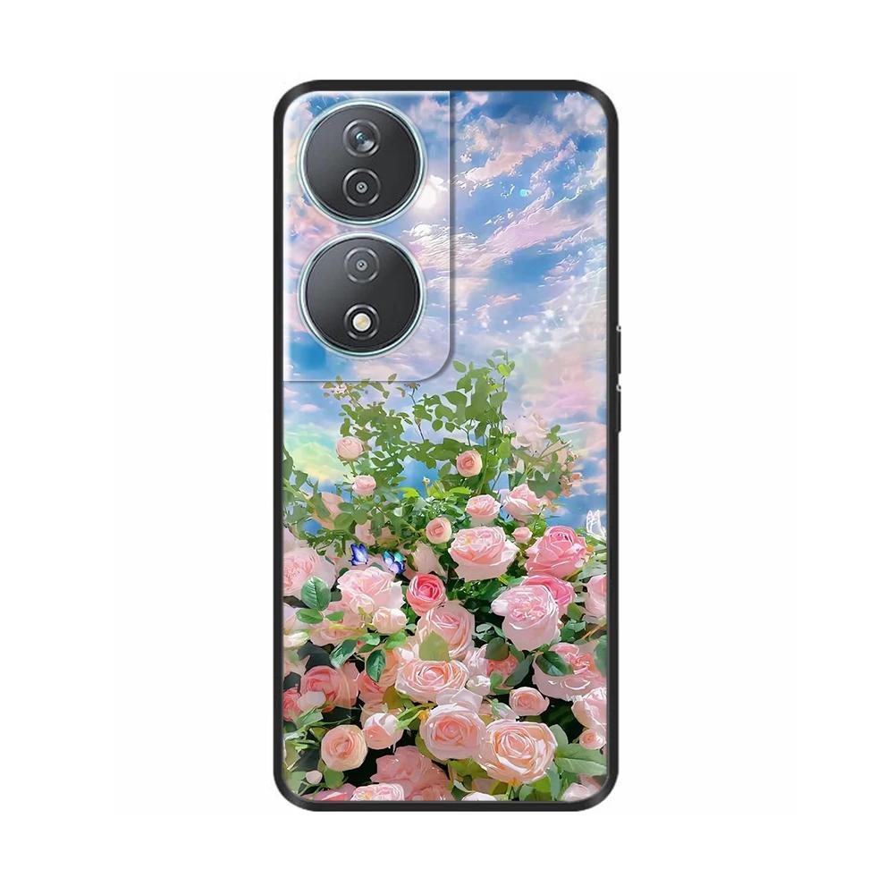 Für Honor X7b Hülle Bemalte Cartoon-Blume Silikon Funda TPU Weiche Abdeckung Für Honor X7B 5G Hüllen Für Honor 90 Smart Schutzhülle