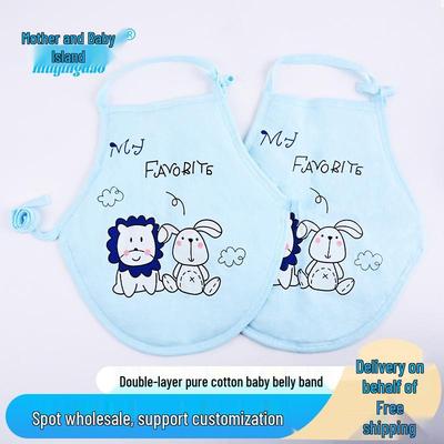 Unisex Pamuklu Kapitone Bebek Karın Bandı: Sonbahar/Kış Göbek Koruma için Kalınlaştırılmış ve Bağcıklı