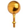 Inch Gold Anodized Aluminum Outdoor Flagpole Ball Topper Ornament