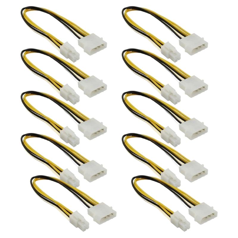 4Pin Connector 4Pin to Mini 4Pin Connector Auxiliary Power Adapter Cable Replacement for Motherboard Power