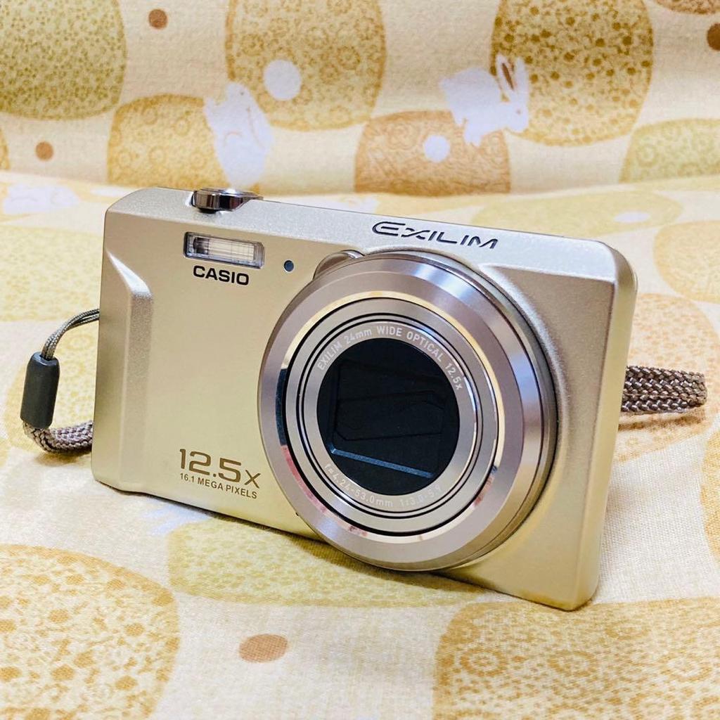 Used CASIO EXILIM EX-ZS150 digital camera, gold
