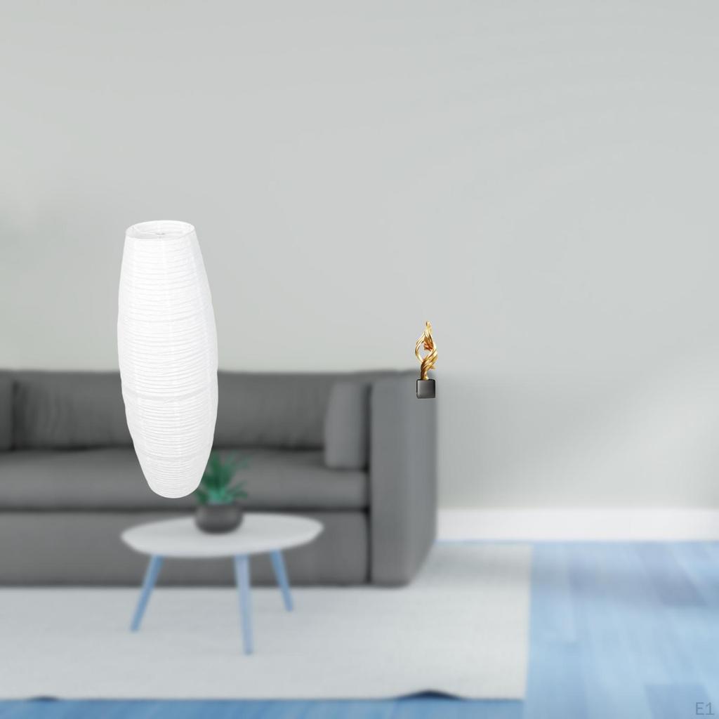 Simple Abstract Lampshade Floor Lamp Bulb Cage Guard Modern Art Statue Decorative Sculpture Resin
