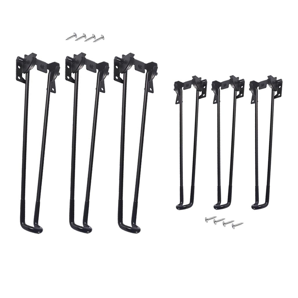 3x Folding Furniture Legs Metal Table Legs for Coffee Tables DIY Making