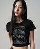 AVANDRESS Letter Crop T-Shirt - 3Col