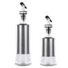 SIFAR Stainless Steel Glass Seasoning Bottles 4-Pack